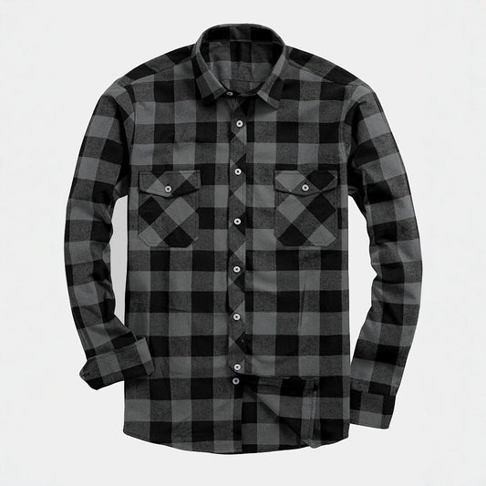 Flannel Plaid Shirt For Men All Seasons