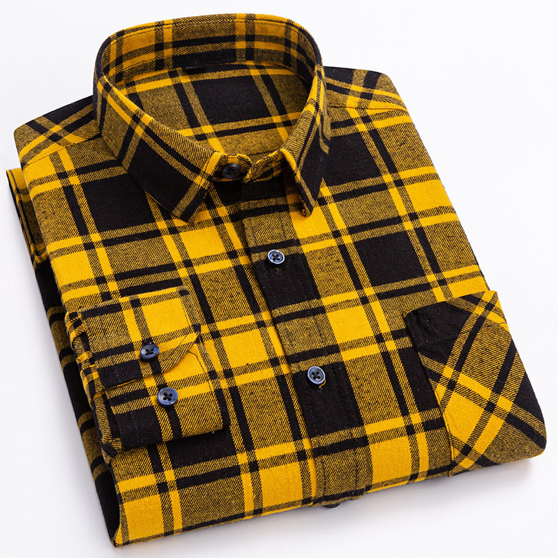Plaid Casual Business Cotton Shirt