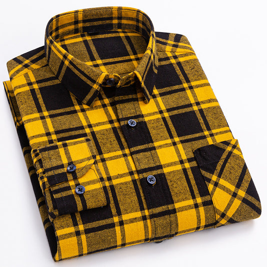 Plaid Casual Business Cotton Shirt